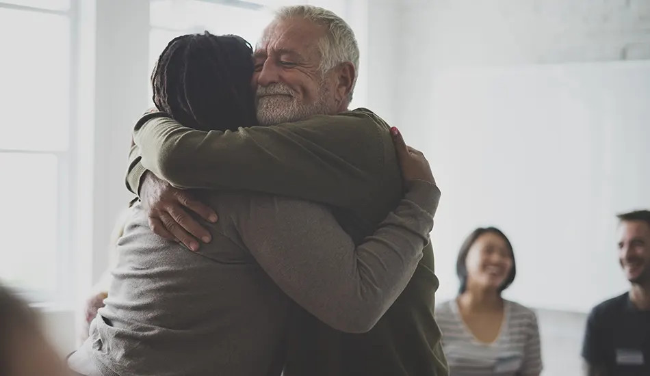 Central Coast Hospice Family Hugging